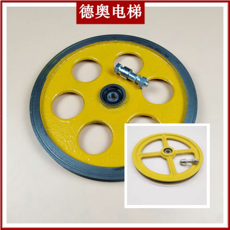 电梯涨紧轮装置sweet250240206004限速器底坑涨绳轮配件250206201轮含