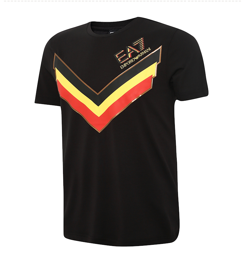 【2222】armani/阿玛尼ea7男士圆领短袖印花t恤衫春秋品男装 奢侈品