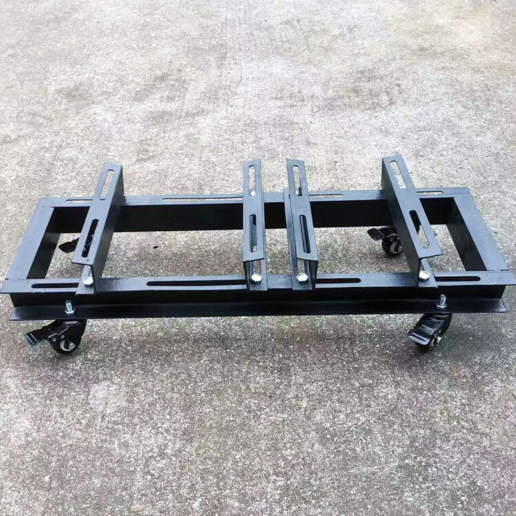 柴油汽油电动机组打药柱塞水泵万向轮可调担架支架铁架子槽钢机架d1款