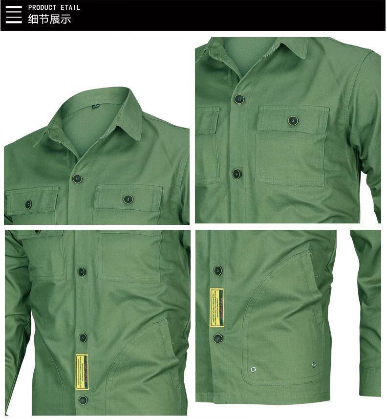 樱璇广州十三行男装二战美式工装春秋军事风衬衫男 长袖多口袋衬衣