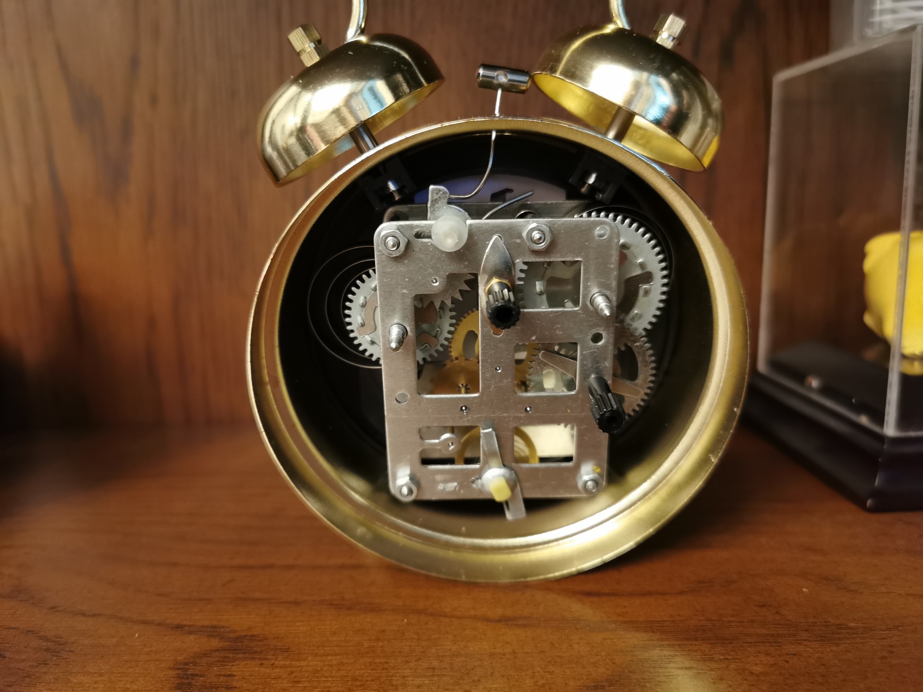 机械闹钟闹铃复古双铃机械钟全金属机芯手动上发条老式马蹄表居家创意