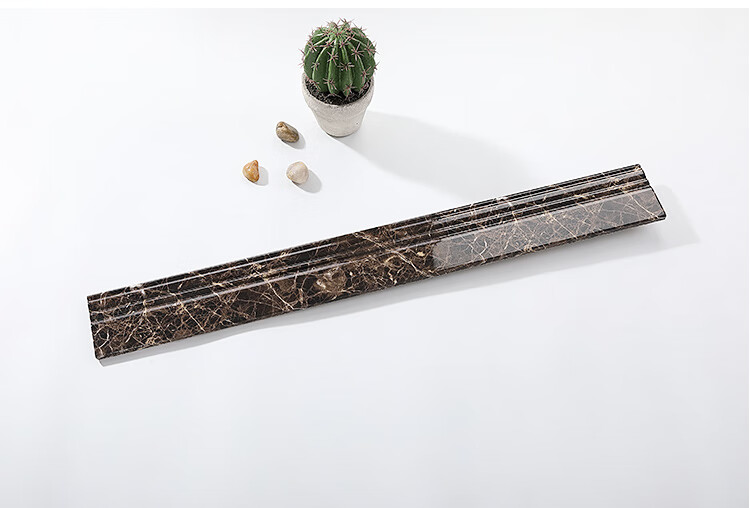 踢脚线地脚线800x100瓷砖客厅地砖角线仿大理石纺波导线门槛石 爵士白