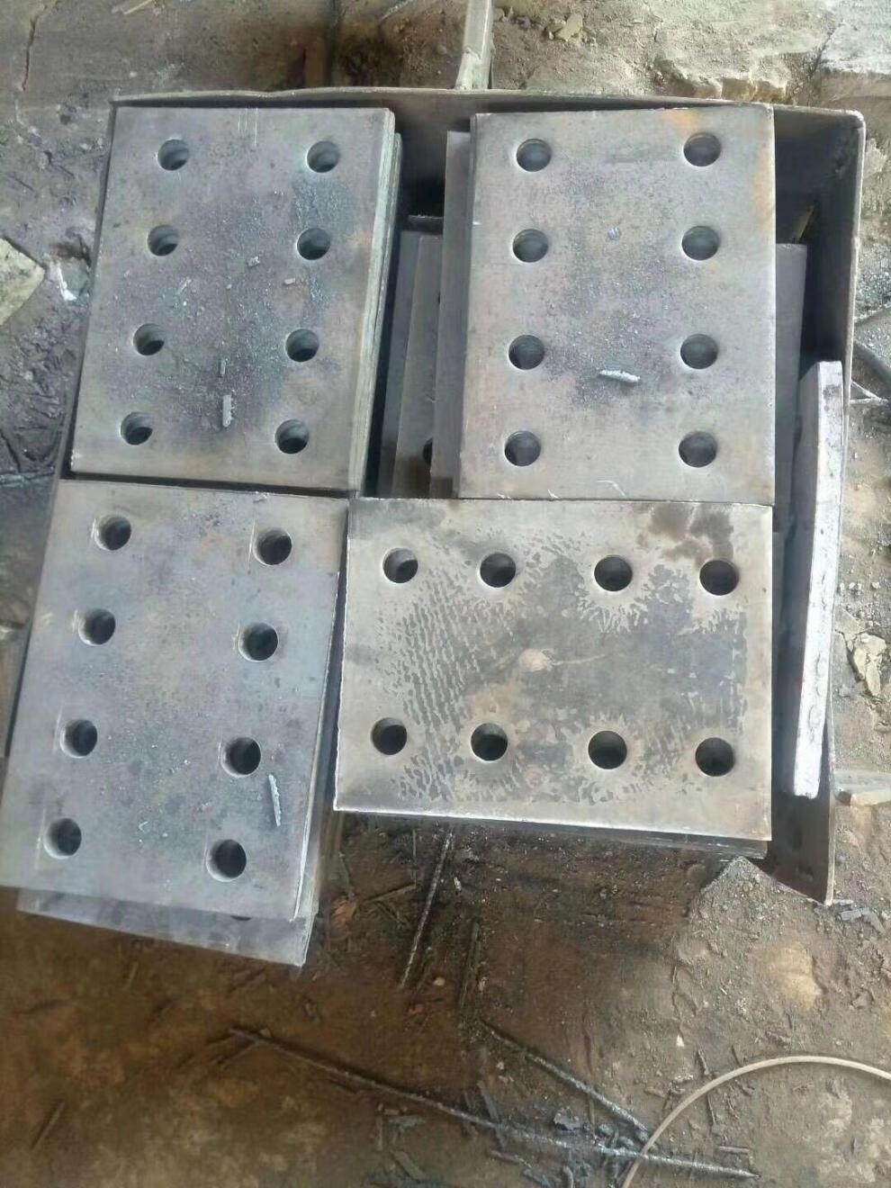 定制适用镀锌铁板预埋件幕墙配件钢管底座工程钢板钢结构连接件