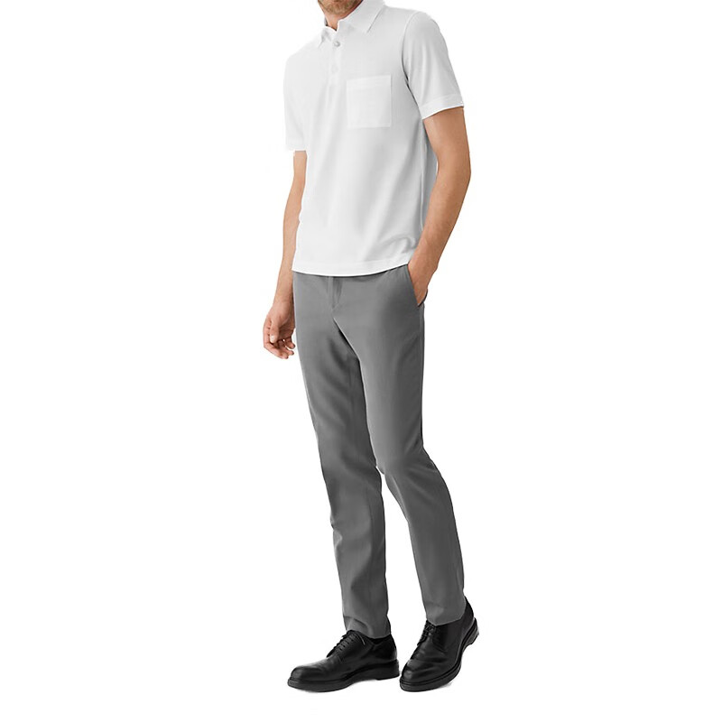 520礼物hermes爱马仕男装夏季翻领短袖polo衫刺绣马球领上衣黑色xl