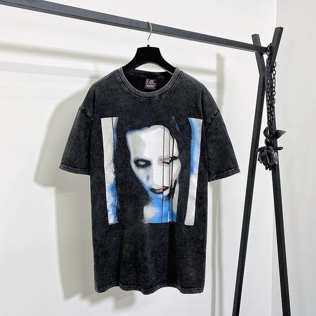 marilynmanson玛丽莲曼森vintage高街夏季新款印花fog短袖vtgl100110