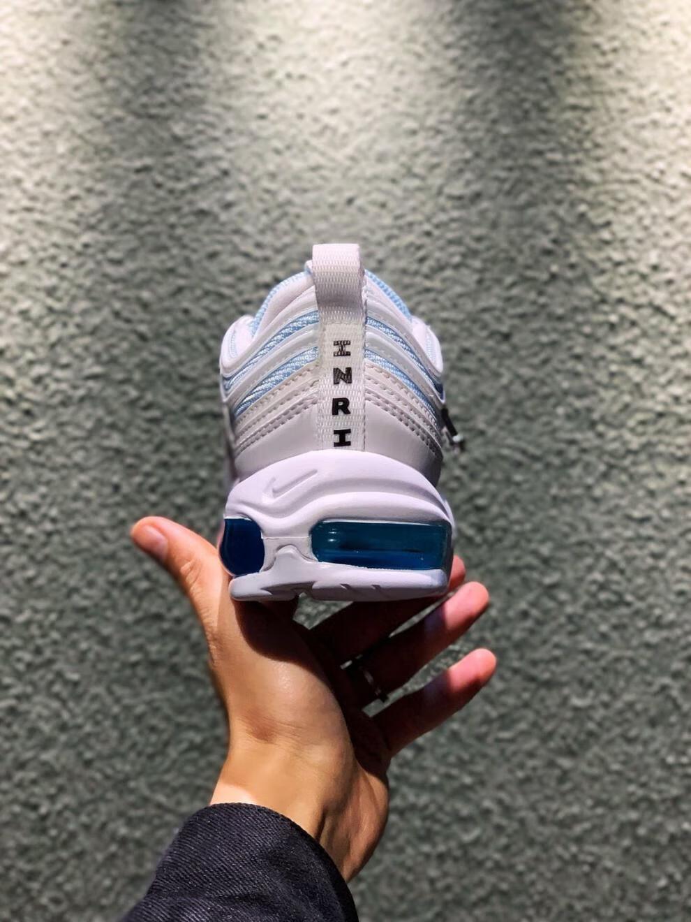 中国专卖官方 air max 97 耶稣圣水上海限定万花筒撒旦银头 男女气垫