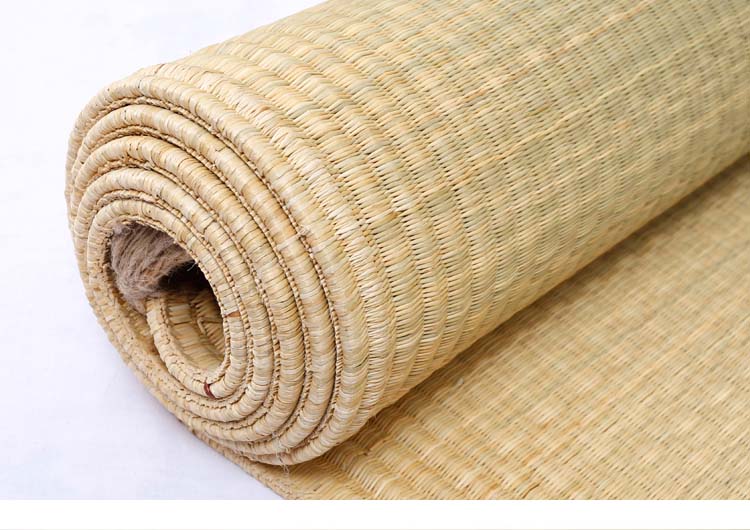 天然草席子家用芦苇席草编冬夏两用加厚加密学生宿舍凉席床垫老式1351