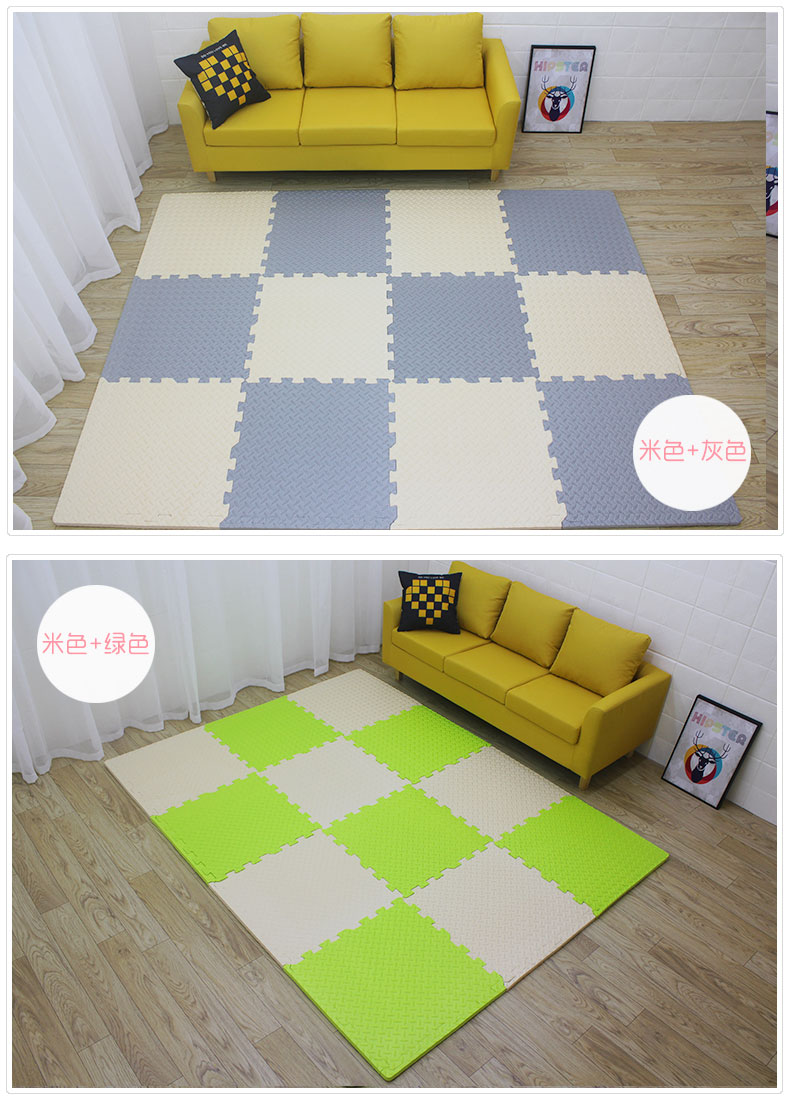 地上铺的垫子可睡觉泡沫地垫卧室爬爬垫儿童爬行垫家用拼图地板垫子