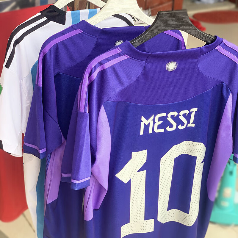 2022卡塔尔世界杯阿根廷客场梅西球衣国家队球员版足球服男*品质 球员