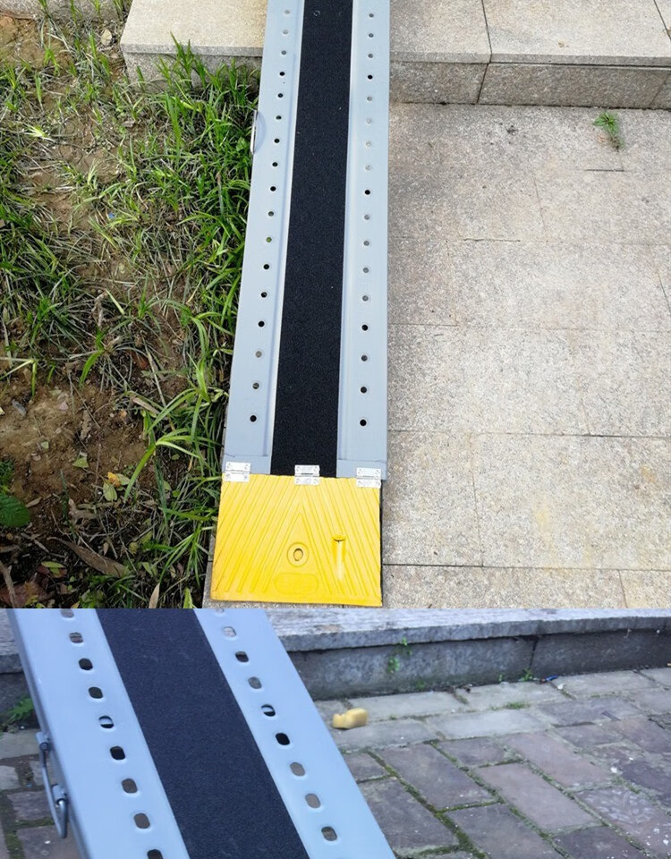 便携式无障碍楼梯坡道板摩托轮椅自行车上车上楼台阶板斜坡板装车神器