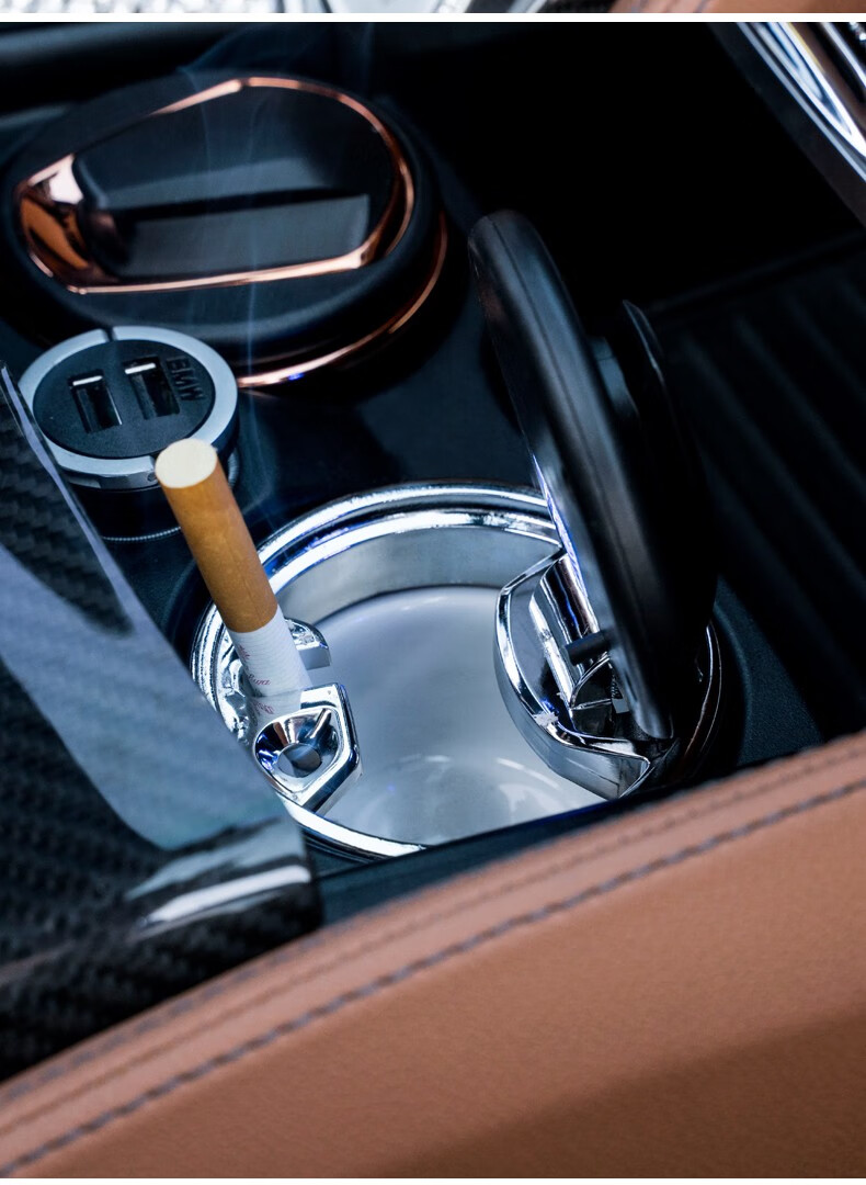 适用于宝马汽车烟灰缸车内装饰用品5系3系x1x3x4x5gt装饰车载烟灰缸