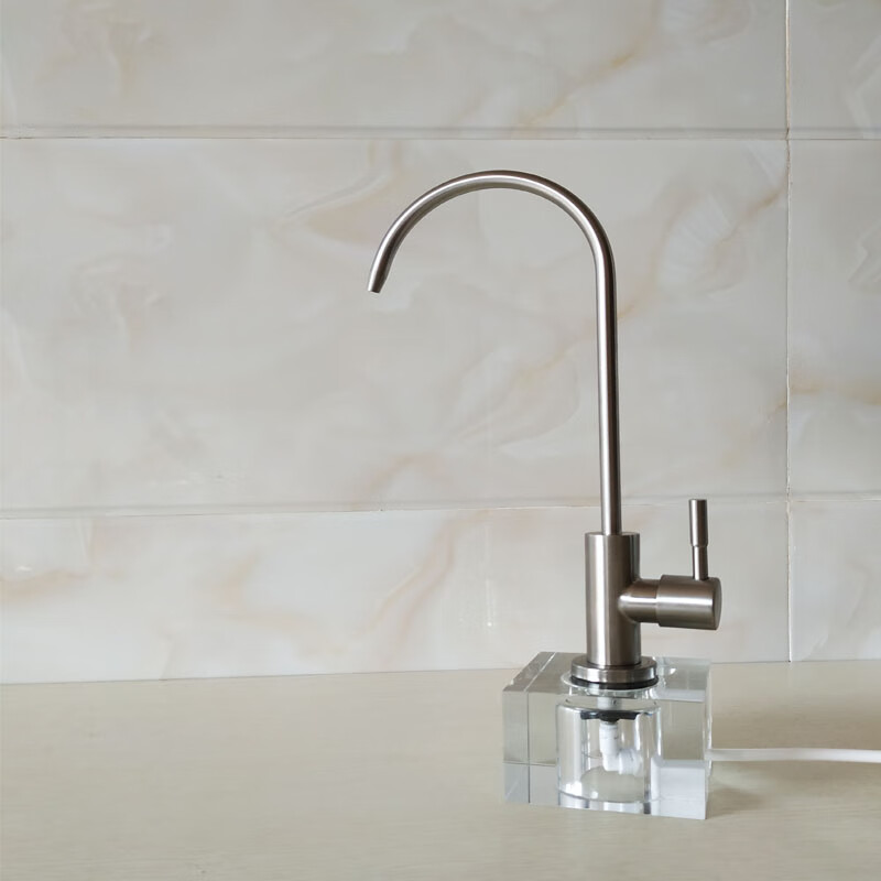 304不锈钢净水器龙头水晶底座2分净水龙头固定座厨房直饮龙头 铜三叉