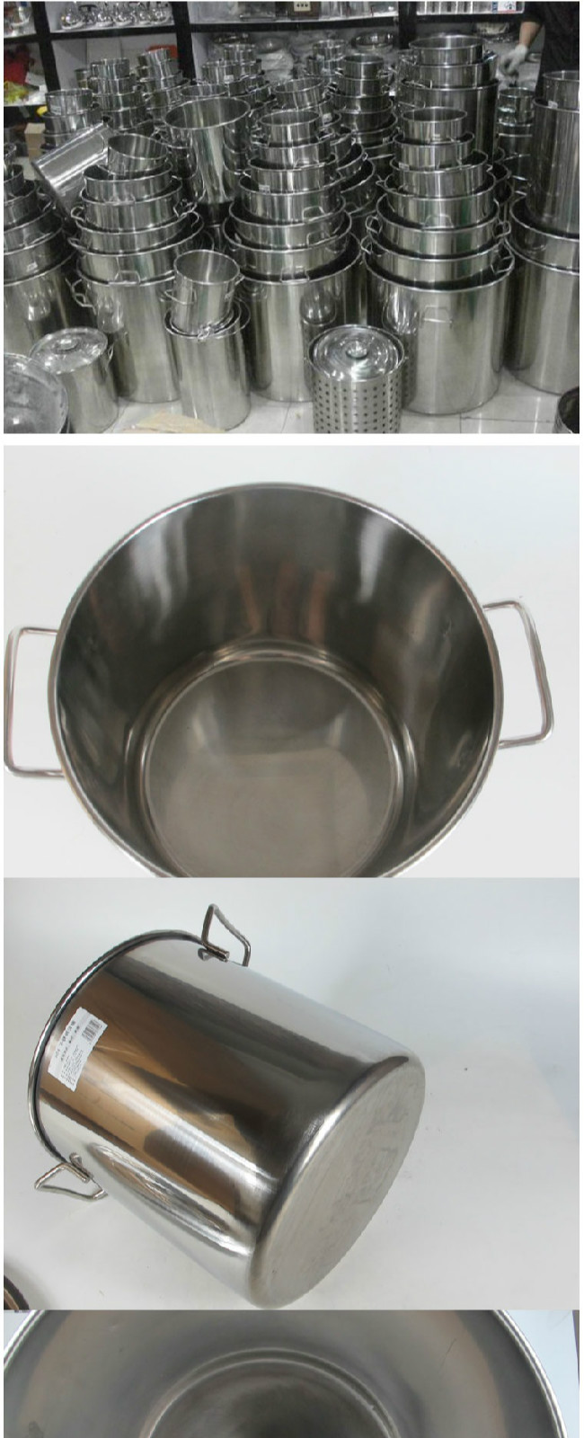 不锈钢桶水桶80加厚70圆桶50带盖60cm商用304大桶90直径80高90特厚