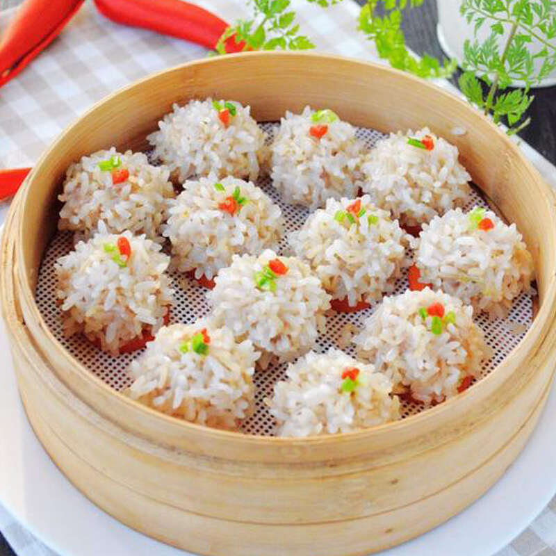 珍珠藕丸糯米丸子小肉丸餐厅商用速冻袋装农家乐餐厅特色菜410克原味