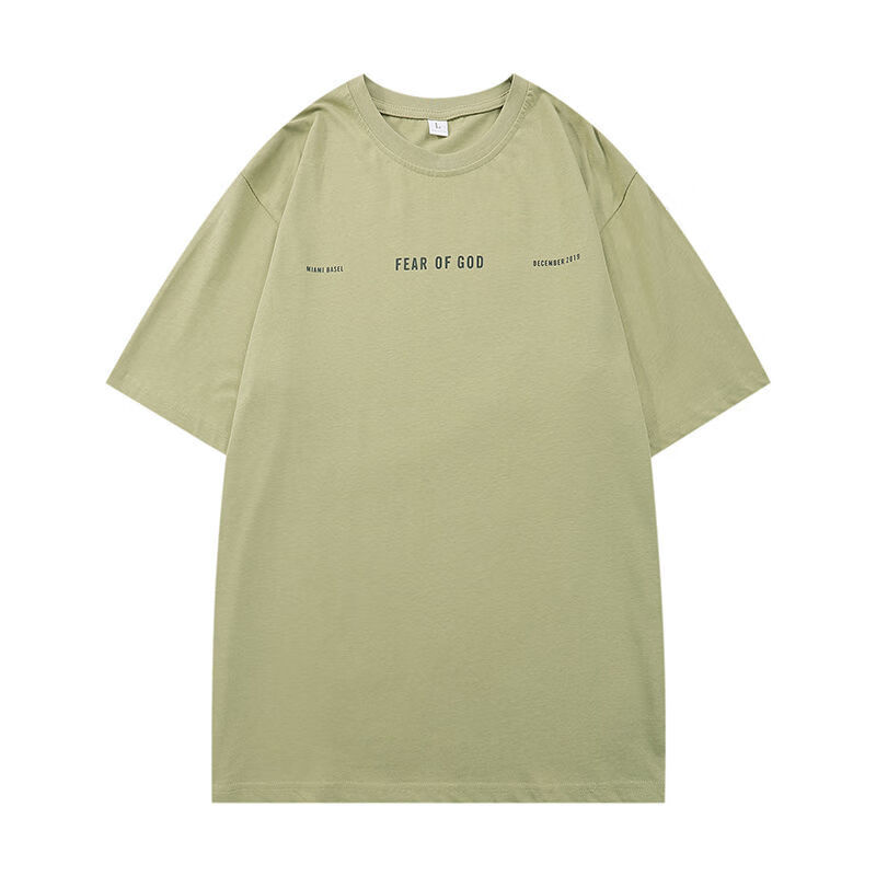 (romess)fogfearofgod第六季主线人像照片宽松男女情侣短袖t恤夏装