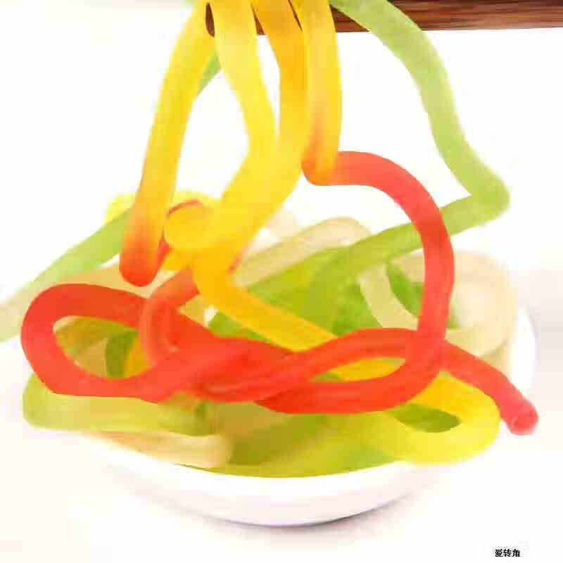 彩虹吃的糖80后小孩怀旧小卖部 校园长条糖儿时小吃 60袋软糖【图片