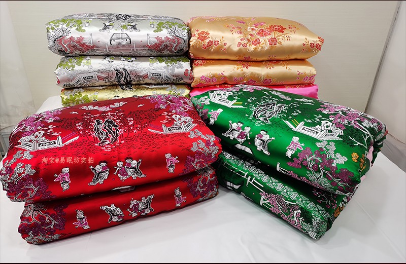 老式丝绸被套老式包边被子结婚手工棉被传统龙凤喜被复古婚庆丝绸锦缎