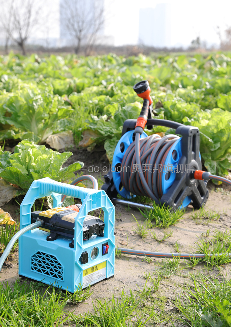 水泵家用抽水机浇水浇菜神器浇水机农用浇地灌溉小型16ah锂电双核泵20
