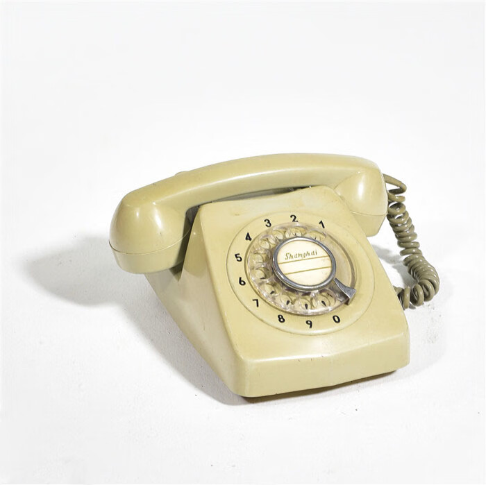 老式转盘电话机80后复古装饰道具古董老物件摆件日式彩色怀旧座机