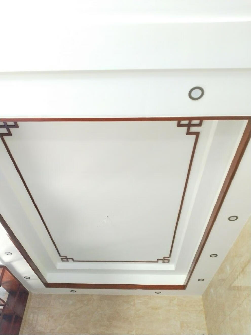 阴角装饰条实木线条新中式吊顶7字线阴角线过道顶线背景造型线原木