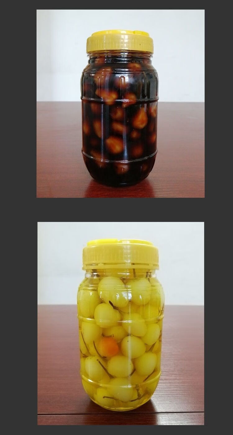 广西新鲜酱油泡五彩椒水果辣椒醋泡七彩椒900克醋泡酸五彩椒1瓶