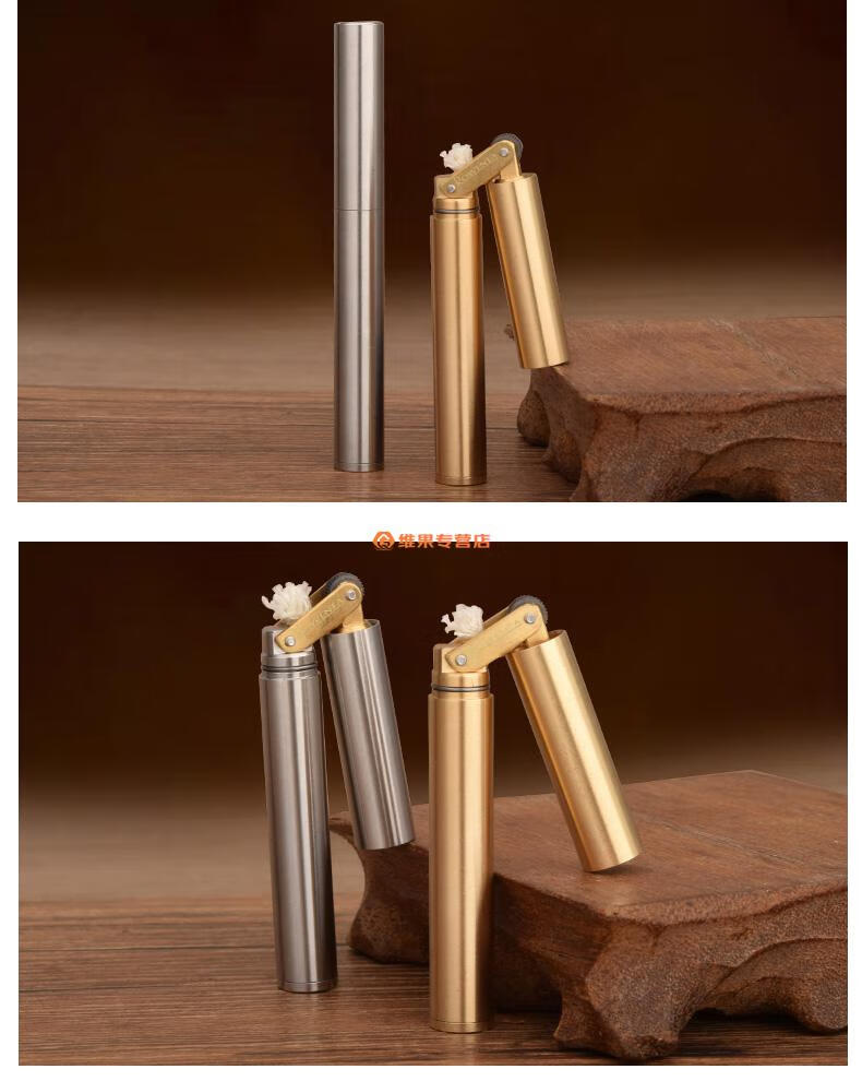 盘龙棍打火机纯铜老式盘龙棍煤油打火机双节棍战壕火机复古亮铬