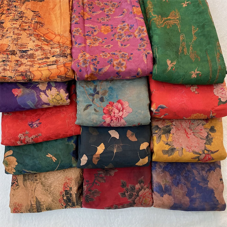 顺德香云纱面料香云纱零布头面料处理正宗顺德古风丝绸重