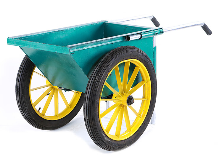 勋诚 加厚手推劳动建筑工地用两轮手推车水泥周转运输人力斗车 黑色