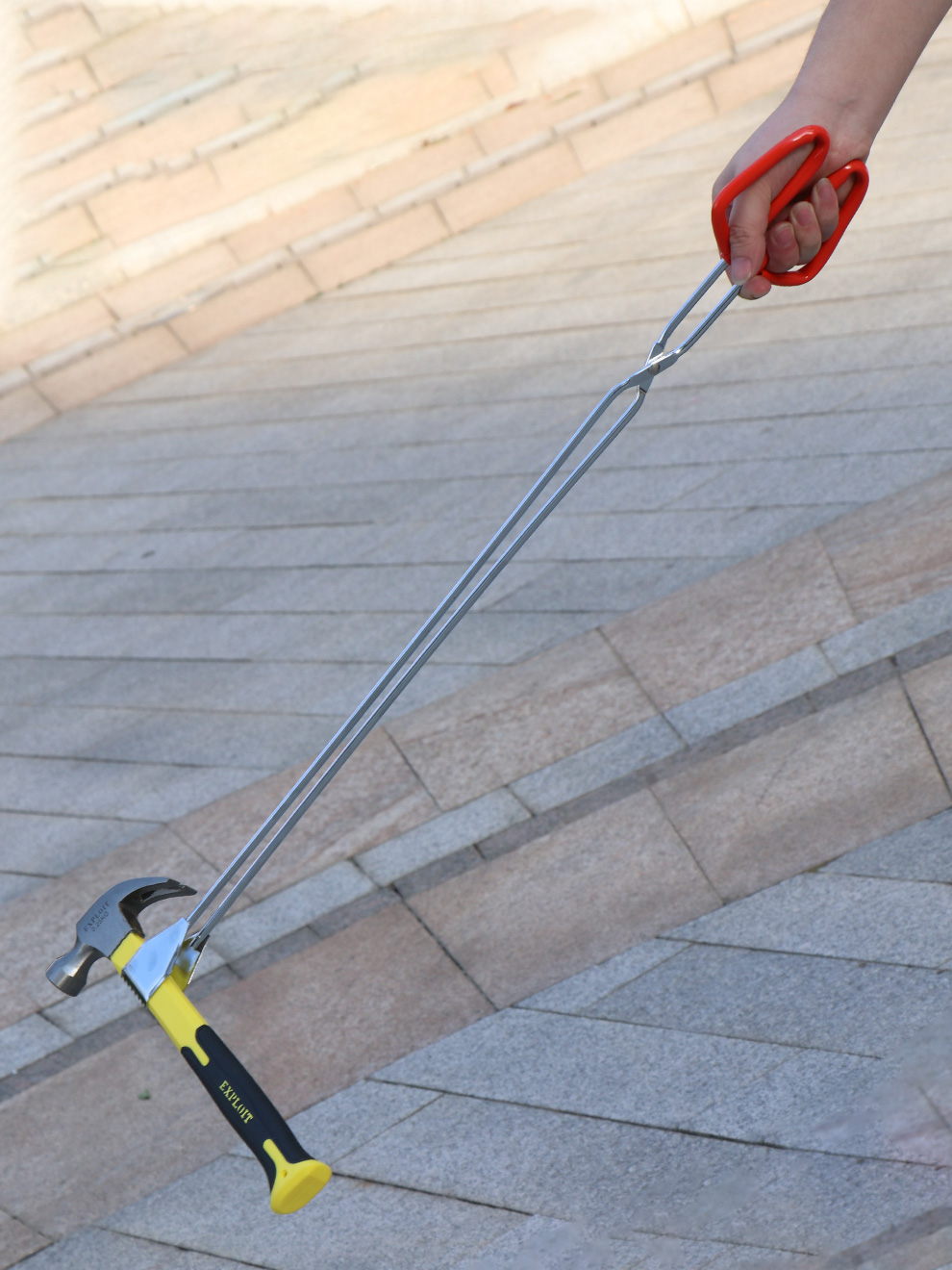 环卫工垃圾夹钳加长柄拾物器家用捡拾卫生夹捡垃圾夹子垃圾钳火钳 53