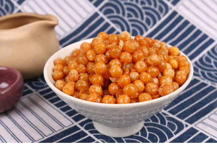 黄金豆油炸豌豆小包装脆豆子500g烤牛肉味下酒菜浙江台州特色小吃 烤