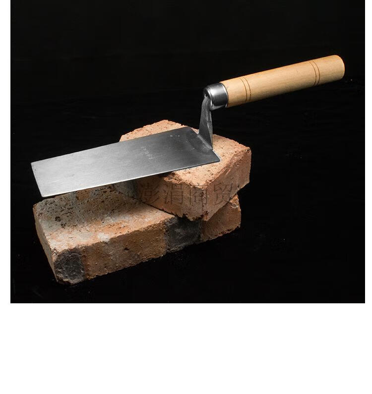 fgacct不锈钢一体皿刀抹灰刀抹泥刀连体成型泥瓦匠加长灰匙贴瓷砖刮