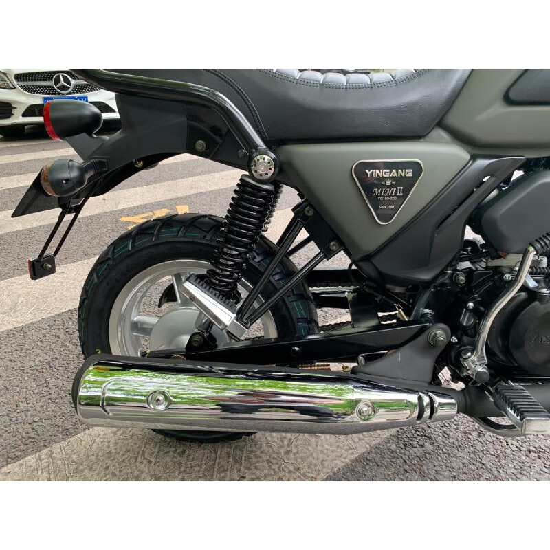 适配银钢yg150-22e/22d国四小迷你摩托车配件消声器排气管总成 黑色