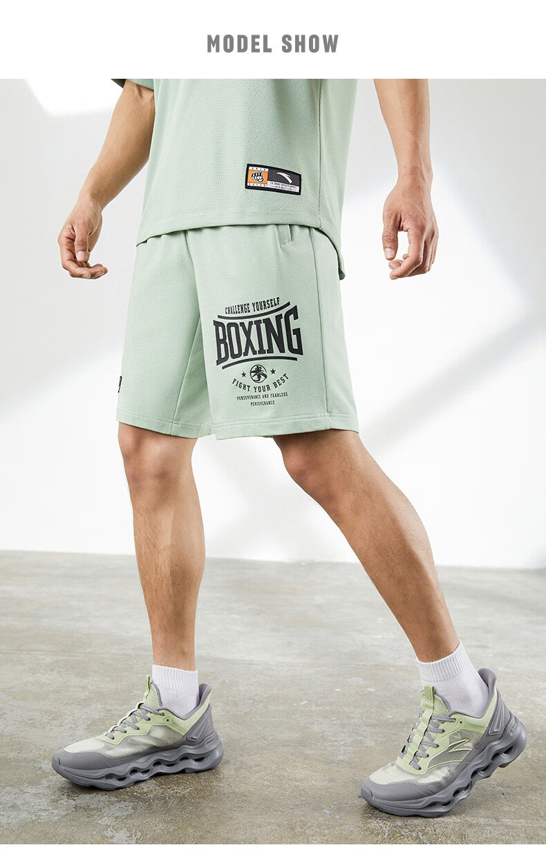 boxing安踏运动裤男短裤2022夏季新款boxing拳击系列短裤男户外运动