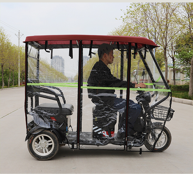 电动三轮车车棚电动三轮车雨棚车篷新款小巴士车全封闭透明遮雨蓬车棚