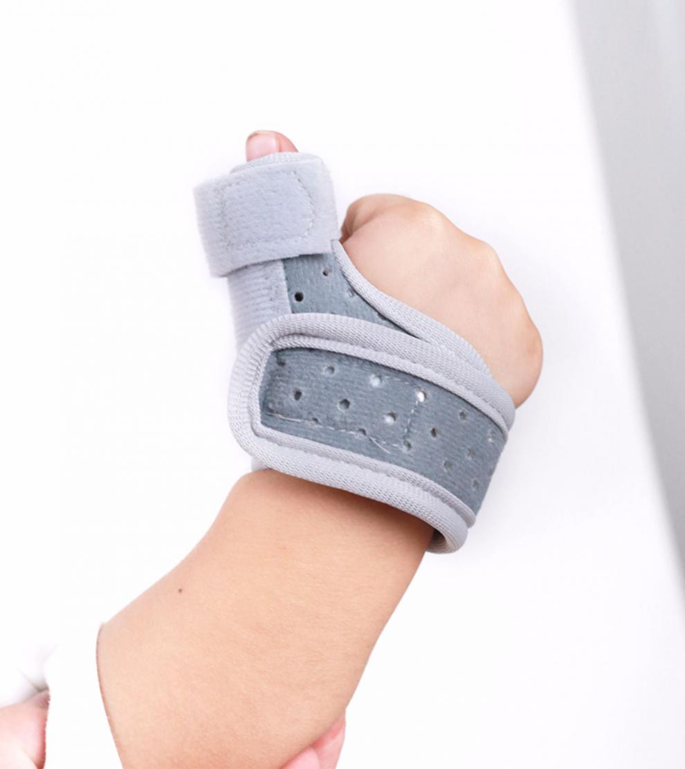 儿童手指内扣器护具宝宝大拇指腱鞘炎固定保护套夹板支具蓝色第二代