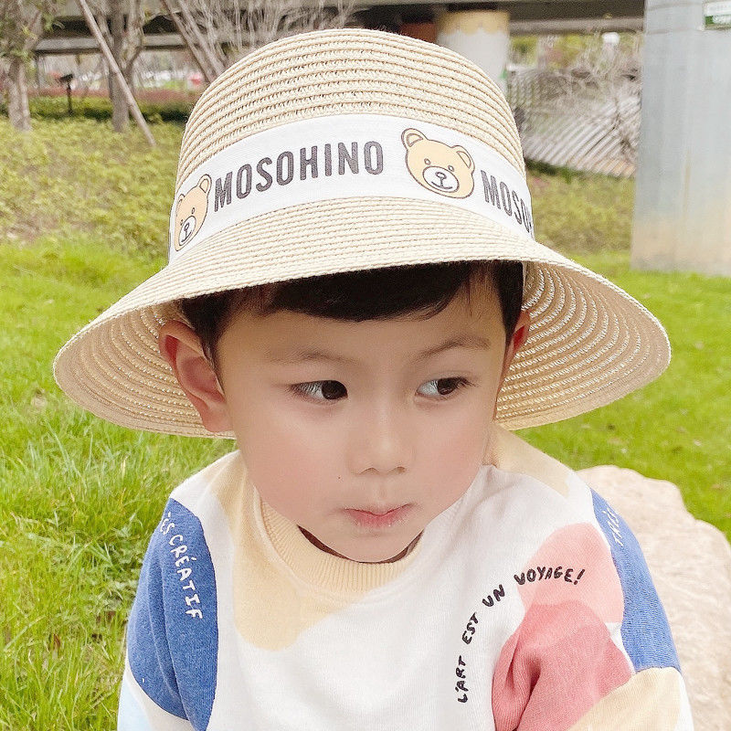 曼禄绅渔夫帽男儿童帽子男孩帅气夏薄款防晒遮阳男童帽子春秋新款宝宝