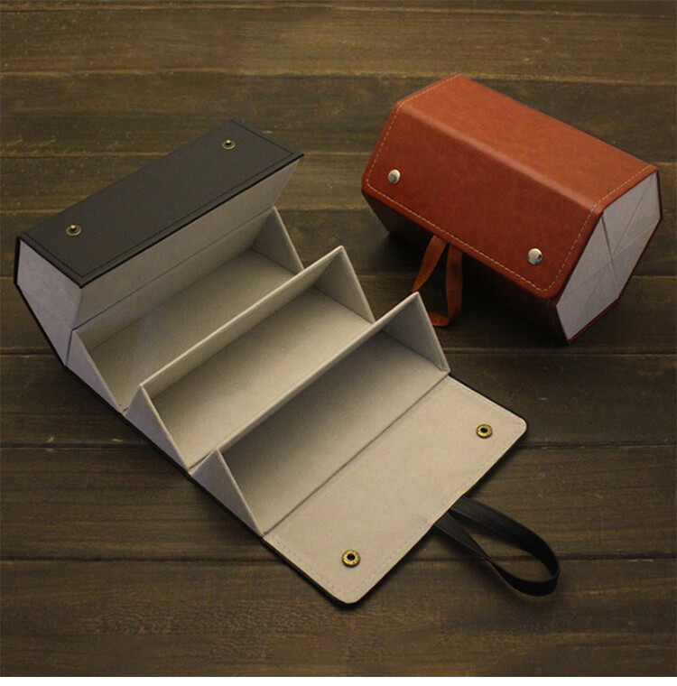 高档品质鼻袋熊官网旗舰多格三角折叠大容量眼镜盒感ins墨镜收纳展示