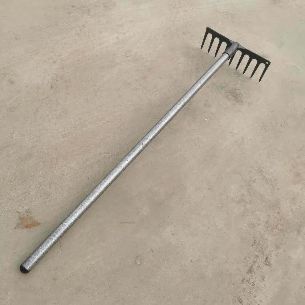 全钢刮锄建筑水泥耙工地平灰拌沙混凝土耙子刮板灰扒子刮粪晒粮食 网