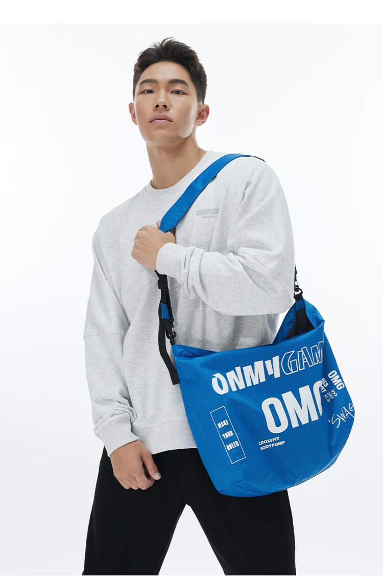 omg潮牌 运动卫衣男士字母发泡印花套头衫休闲圆领上衣打底衫宽松花 