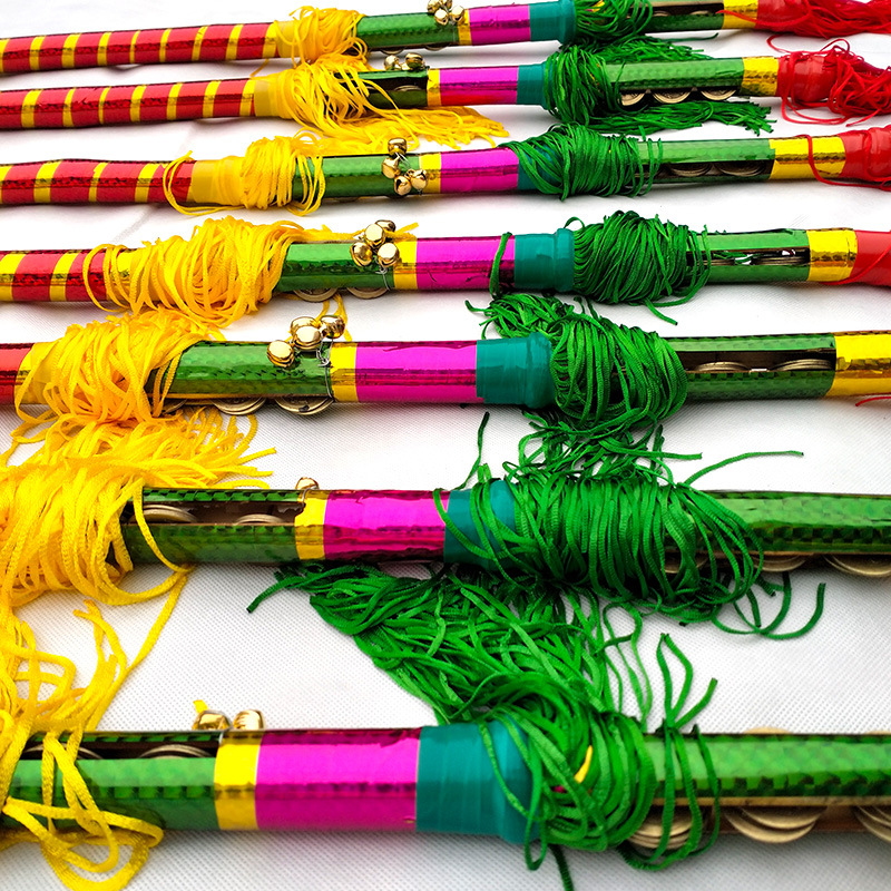 广场舞莲响花棍金钱杆金钱棍钱竿金钱棍双棍打连响白族霸王鞭莲厢 70