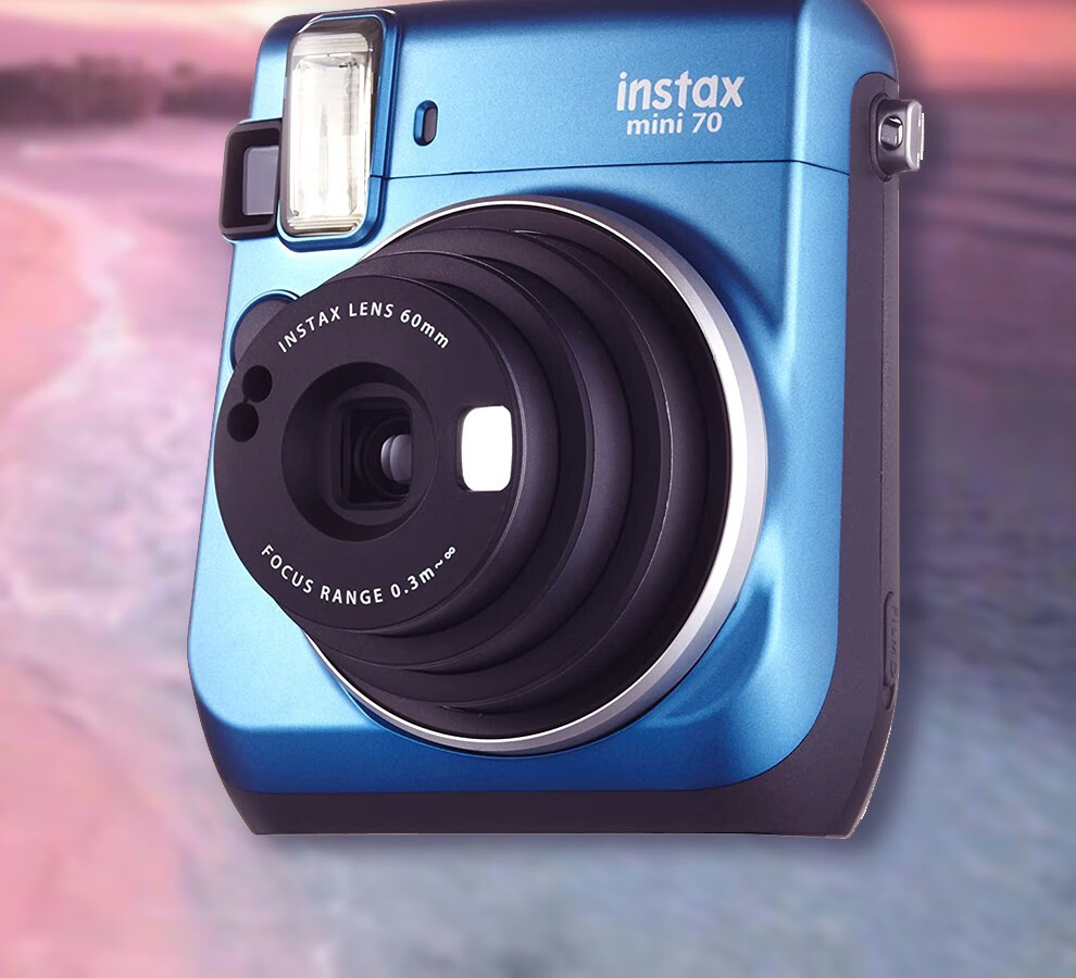 富士(fujifilm)instaxmini70拍立得方形傻瓜相机一次成像 green绿色