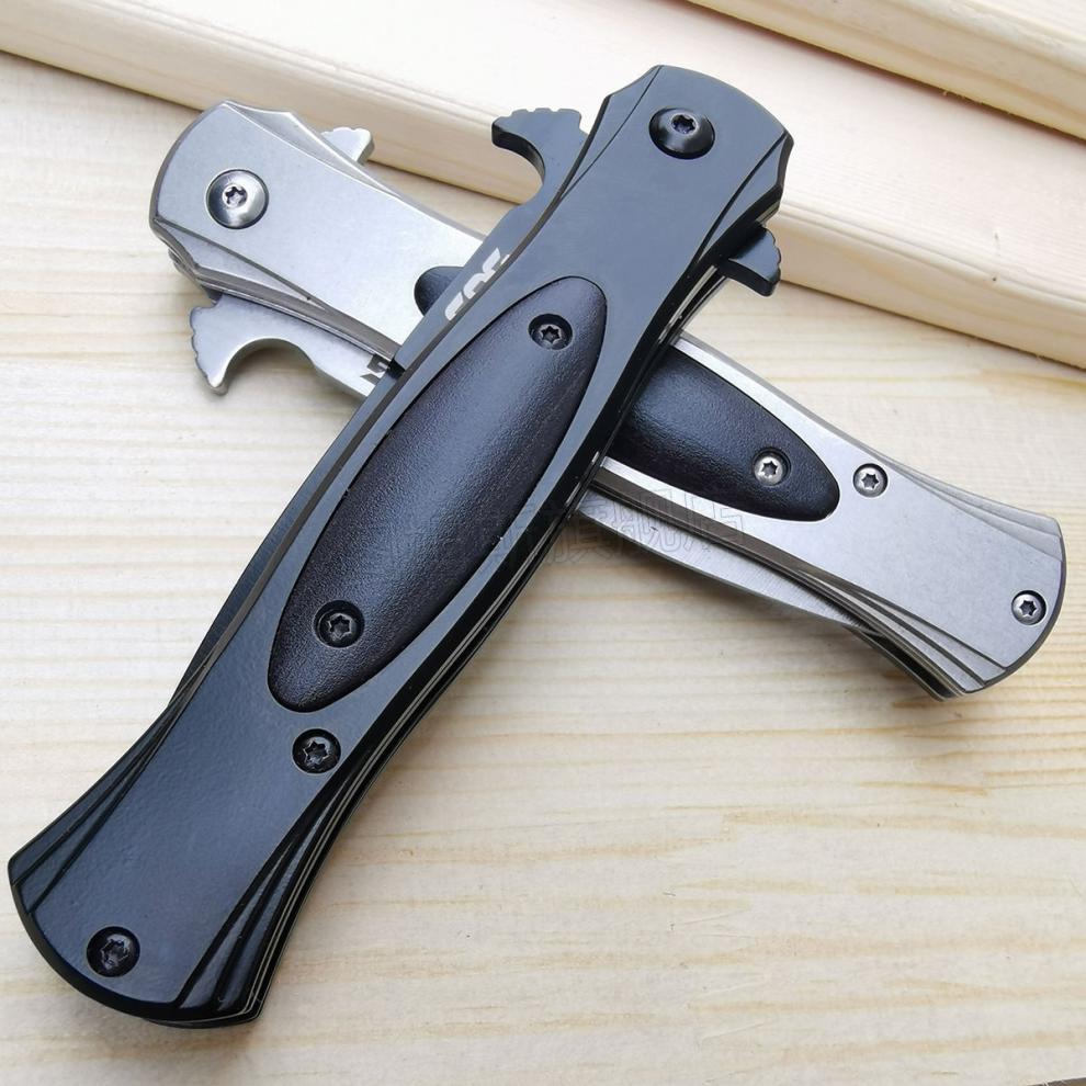 【正式京品】弹簧自动伸缩刀户外多功能刀具瑞士防身随身冷迷女小刀