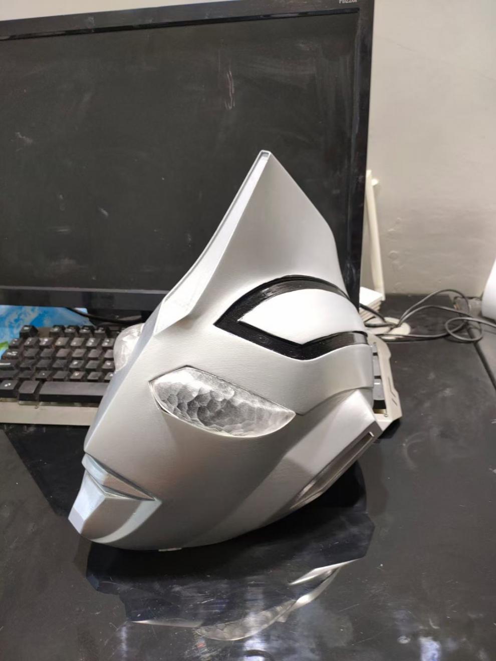 猛仕将 智能迪伽赛罗奥特曼头套触控头标可拿下来cosplay头盔耐摔