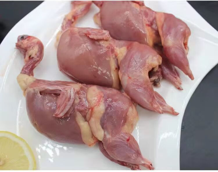 福茹洲 大鹌鹑肉新鲜白条鹌鹑去皮鹌鹑扒皮剥皮散养冷冻生鲜烧烤 40只