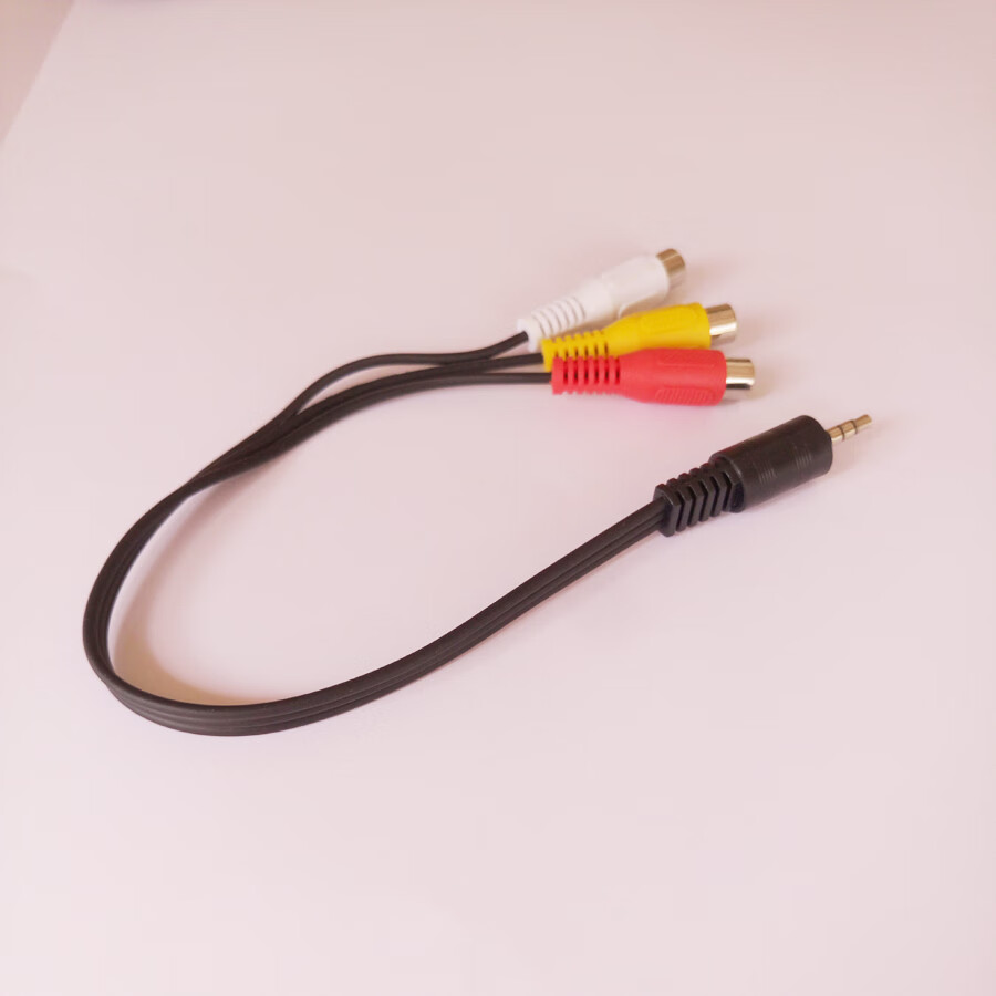 5mm母av音频线耳机插头 2分2莲花公(1.