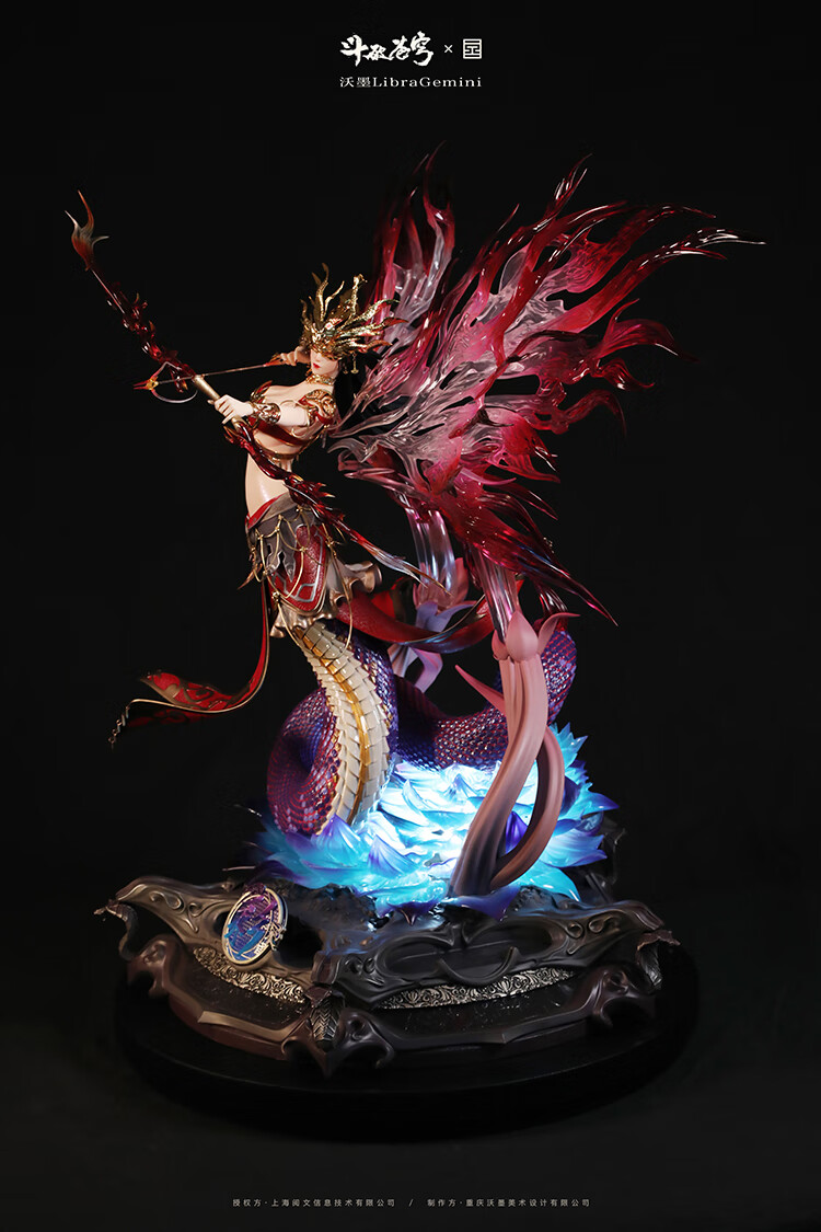 美杜莎女王手办 带特典  沃墨  斗破苍穹周边美杜莎女王1/4雕像手办