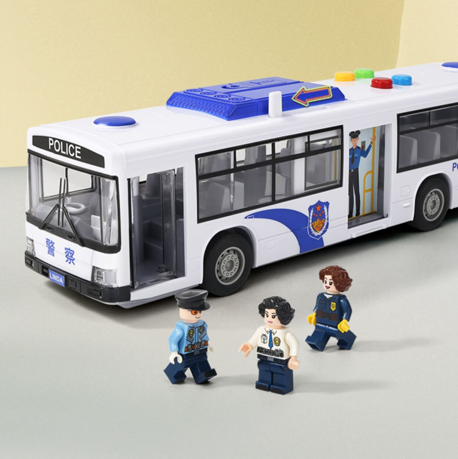 儿童公交车玩具大号开门公共汽车模型仿真宝宝巴士玩具大巴车男孩wjx