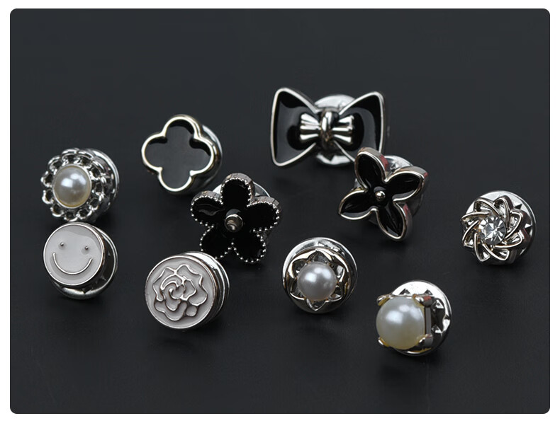 百搭按扣衬衫防走光扣小胸针衣服扣子女装饰暗扣免缝纽扣钉扣隐形套餐