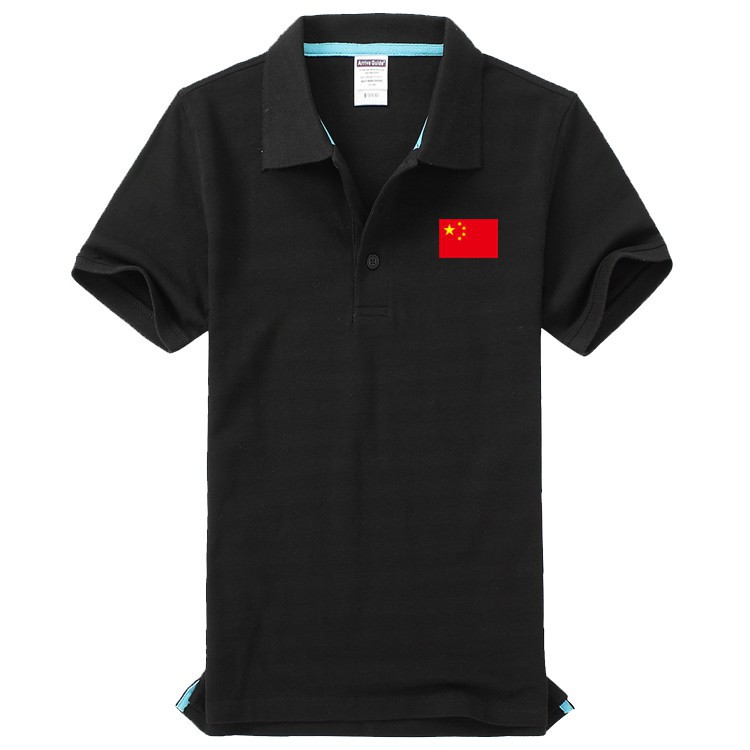 鸿星尔克【当季新品】带有运动服装中国国红旗标志短袖t恤五星红旗