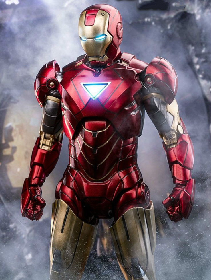 ht钢铁侠 发光版复仇联盟mk6手办摆件模型男生礼物 【收藏套装】发光